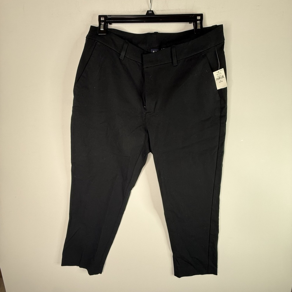 GAP BiStretch Black Slim Dress Pants Women's 14P Pockets